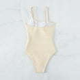 thumbnail image 6 of Sngxgn Bathing Suit for Women Tummy Control High Cut Swimsuit Womens Swim Suit(Beige,M), 6 of 8