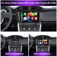 thumbnail image 2 of Stéréo de Voiture Android 13 9 Po 2+32G pour Subaru BRZ 2012-2016 Intégré Sans Fil CarPlay Android Auto Radio de Voiture avec Bluetooth WiFi FM/RDS DSP SWC GPS Navigation + Caméra de Recul, 2 of 10