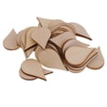 thumbnail image 4 of Formas de gota de madera sencillas Manualidades Recortes de bricolaje Adorno de madera MDF para 50 piezas 40x25 mm, 4 of 9