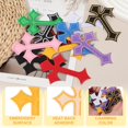 thumbnail image 3 of Uxcell Cross Iron on Patches, Embroidered Sew on Applique Repair Patch for Backpacks Clothing Shoes Hats DIY Yellow, 3 of 6