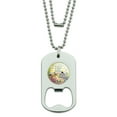 thumbnail image 1 of When Life Gives You Lemons Make Lemonade Dog Military Dog Tag Bottle Opener Pendant, 1 of 4