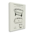 thumbnail image 3 of Stupell Industries Vintage Tub Bathroom Diagram Graphic Art Gallery Wrapped Canvas Print Wall Art, Design by Karl Hronek, 3 of 7