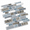 Light Blue & Brown Granite-10, variant on Deep Blue 10 Self-Adhesive Peel and Stick Wall Tile Backsplash