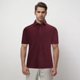 thumbnail image 1 of Men's Shirt Button Short Sleeve Casual Solid Top for Everyday Everyday Weekend Wear Lightweight Breathable Summer, 1 of 3