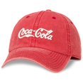 thumbnail image 1 of American Needle Raglan Wash Coke Coca Cola Logo Dad Hat Red (COKE-1708A), 1 of 2