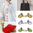 thumbnail image 3 of Cheongsam Knot Buttons Pearls Closure Buckle for Craft Garment Sewing On Decors, 3 of 9