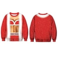 thumbnail image 3 of Sweater Camiseta Para Mujer Impresión Digital 3D Pullover Sudaderas Para Fiesta Navideña Advancent HA046225-03, 3 of 6