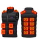 thumbnail image 2 of Chaleco calefactable de 17 zonas para hombre y mujer, unisex, de invierno, con calefacción por USB y 3 zonas de calefacción., 2 of 9