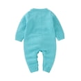 thumbnail image 3 of Boys Girls Easter Bunny Knit Sweater Romper Long Sleeve Jumpsuit Clothes, 3 of 9