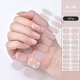 thumbnail image 4 of Tiras de uñas de Gel de mármol dorado, parche deslizante, flores, gradiente de Color, adhesivo de cubierta completa, lámpara UV, manicura curada, 4 of 7