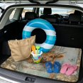 thumbnail image 2 of COEQINE Universal Car Boot Mat All Weather Cargo Liner Floor Mat with Non-Slip Backing Scratch-proof Pet Cargo Mat Suitable for Most Car Models, Highland Cow Daisy Wood Grain, 2 of 7