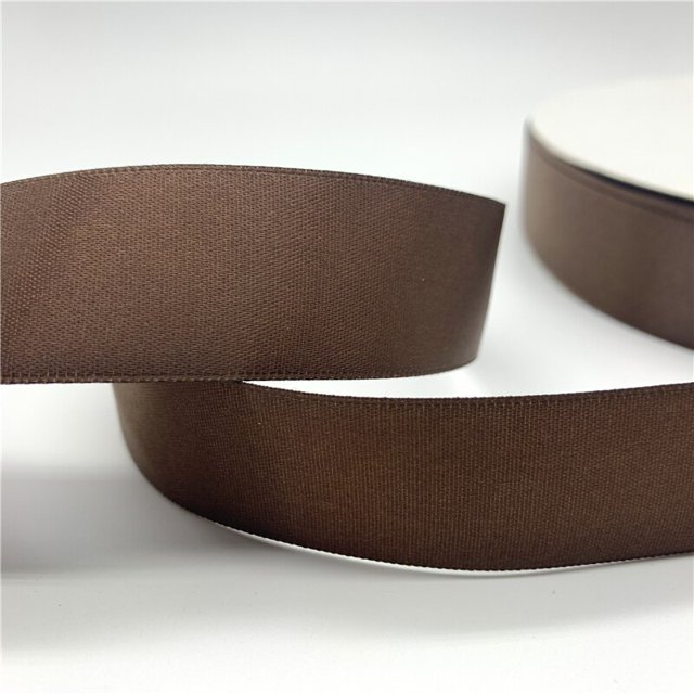 Cinta de satén de seda hecha a mano, tela de poliéster para decoración de boda y Navidad, 6/10/15/20/25/38/50mm, 5 yardas por lote