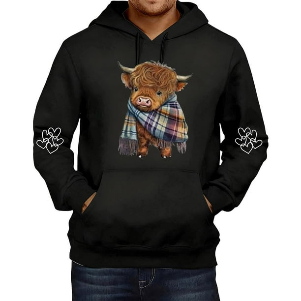 MHFRRA Sudadera con Capucha Informal de Manga Larga, Suave, Cómoda y Ligera, Estilo Urbano, A La Moda, Deportiva, para Uso Diario Negro