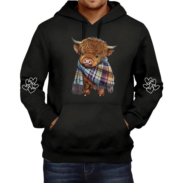 MHFRRA Sudadera con Capucha Informal de Manga Larga, Suave, Cómoda y Ligera, Estilo Urbano, A La Moda, Deportiva, para Uso Diario Negro