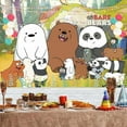 thumbnail image 3 of Bare Bear Backdrop Banner Party Supplies Poster Movie Theme Background for Photography Kids Birthday Decorations, 3 of 5
