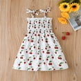 thumbnail image 6 of Little Girl Dresses Sleeveless Beach Dresses Cartoon Printed Princess Dress Clothes Flowy Beach Dress,Size 2 Years-3 Years, 6 of 9