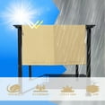 thumbnail image 4 of Universal Waterproof Pergola Shade Cover Replacement Canopy w/Heavy Duty Weighted Metal Rods Sand 14' x 10', 4 of 5