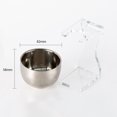 thumbnail image 2 of Stainless Steel Foaming Bowl Brush Set Shaving Tool Holder Acrylic Male Shaving Brush Holder Razor Hanger Razor Stent Beard Brush Stand, 2 of 5