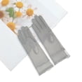 thumbnail image 5 of Unique Bargains 1 Pair Sunblock Mittens Leaf Sun Block Driving Gloves for Women Gray, 5 of 5
