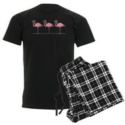 CafePress - Cool Flamingos Men's Dark Pajamas - Men's Dark Loose Fit Cotton Pajama Set