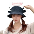 thumbnail image 4 of Aellinatey Summer Beach Vacation Cotton Bucket Hat Milk Cow Ox Horn Street Fisherman Cap, 4 of 20