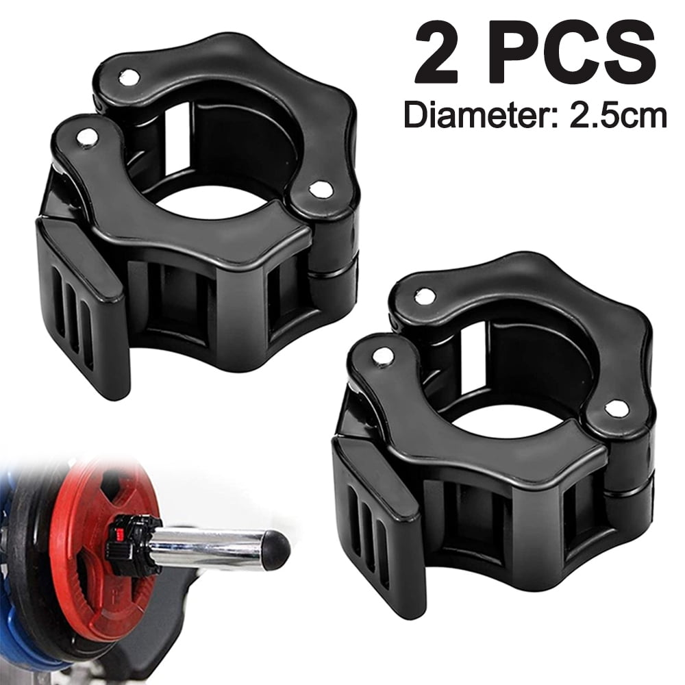 Standard Lock 1 inch Jaw style Barbell Collar Clamps Bar Weight lifting 1 Pair 