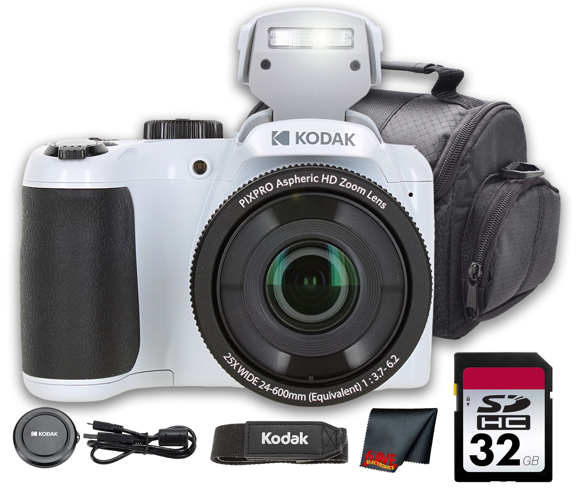 Kodak, Compact Digital Camera, FZ53, 16MP 5X Optical Zoom