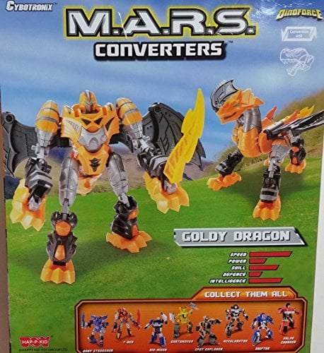Cybotronix Mars Converters Goldy Dragon Transforming Robot Action Figure for sale online 