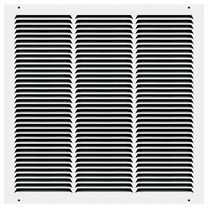 18" x 18" TruAire White Steel Wall Return Air Grille