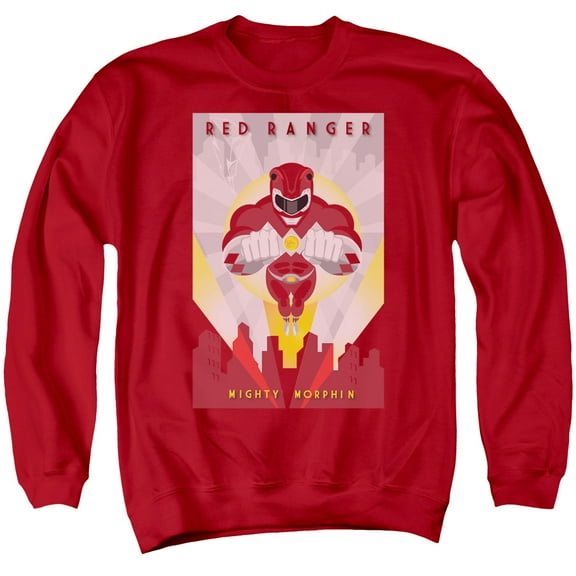 Power Rangers - Red Deco - Crewneck Sweatshirt - XX-Large