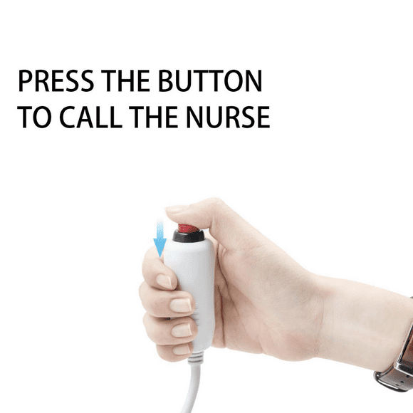 4X Nurse Call Cable 6.35mm Line Nurse Call Device Emergency Call Cable with Push Button Switch