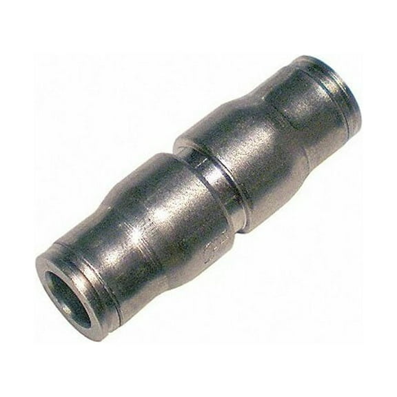 Legris Push-Fit Union Fitting, 1/2 in Tube Size, Brass, Silver 3606 62 00