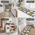 thumbnail image 5 of Darkgray Daisy Flower Green Leaves Pattern Kitchen Rugs Sets Of 3,Kitchen Runner Rugs Non Skid Washable,Decorative Kitchen Floor Mats for Kitchen,Sink,Laundry,17"x30"+ 17"x47" + 17"x59", 5 of 6