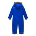 thumbnail image 6 of YunPes Boys Snow Suit Outdoor Waterproof Windproof Snowboarding Ski Suits Toddler Kids Winter Warm Plain Hooded Overalls Jumpsuit, 6 of 6