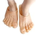 thumbnail image 2 of Realistic Barefoot Big Toe Slippers Shoe Covers for Halloween Family Party Funny Scary Prop Accessories, 2 of 6