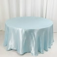 thumbnail image 6 of BalsaCircle 120" Round Satin Tablecloth Blue, 6 of 8