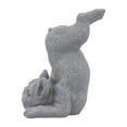thumbnail image 4 of Sagebrook Home Resin, 15"h Sirsasana Dog, Gray, 4 of 7