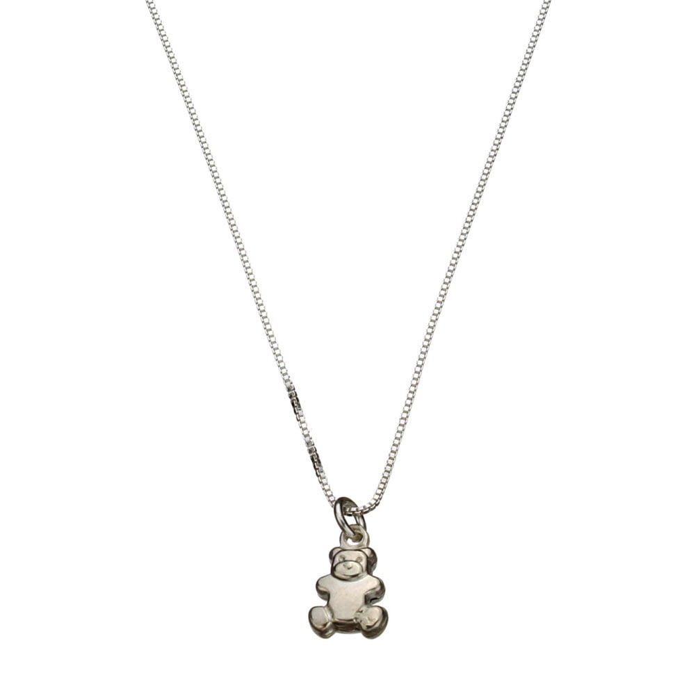 Cute 10mm Teddy Bear Pendant No Chain SALE Sterling Silver Jewellery SL218 