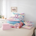thumbnail image 6 of Feelyou 3D Bowknot Unicorn Twin Bedding Sets 7-Piece for Kids, Fairy Tale Galaxy Bedding Comforter Set, Dreamy Animal Theme Reversible Sheet Sets, Lightweight Room Decor, 6 of 8