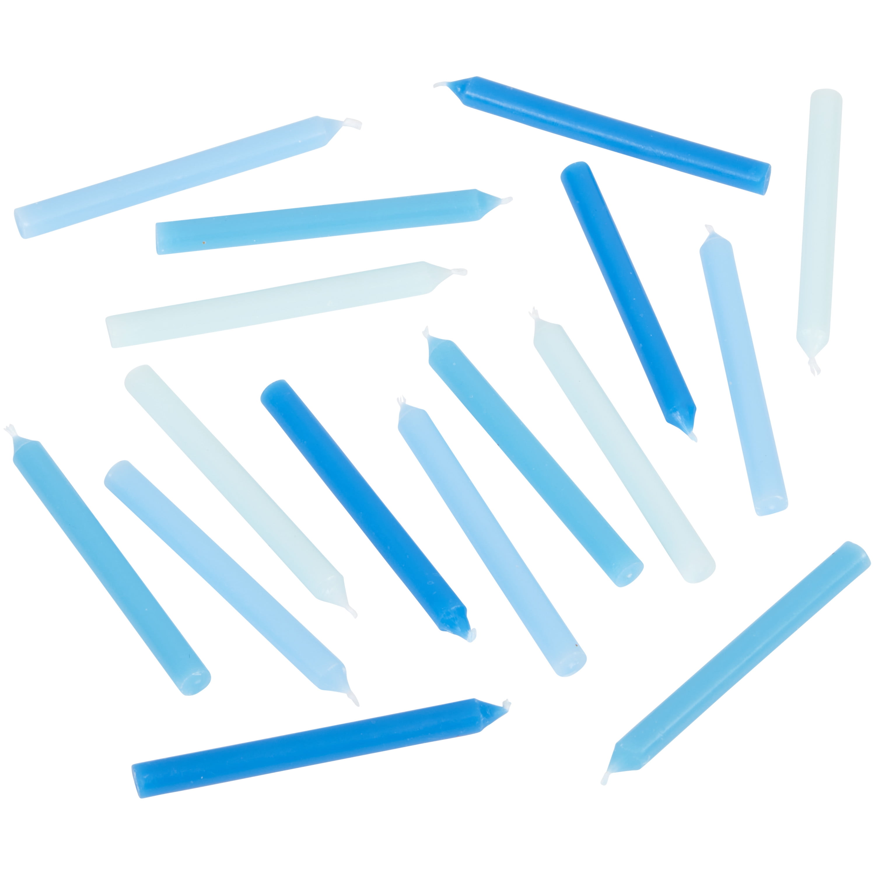 Great Value Blue Ombre Birthday Candles, 16-Count