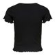 thumbnail image 2 of ONLY Camiseta de mujer - ONLEMMA SHORT TOP, cuello redondo, cropped, acanalada, lisa Negro XS (X-Small), 2 of 6