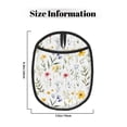 thumbnail image 3 of Pofeuu Watercolor Floral A Print Silicone Pot Mat Mitten With Hanging Loop Heat Resistant Oven Mitts Non-Slip Bbq Baking Smoking Potholders, 3 of 7