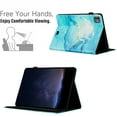 thumbnail image 3 of Smart Case for iPad Pro 11" 2024 M4 5th Generation Marble Pattern, Premium PU Leather Kickstand Magnetic Wallet Folio Flip Auto Sleep / Wake Case with Card Slots & Elastic Band & Pencil Holder, D, 3 of 5