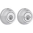 thumbnail image 1 of Deadbolt Kwikset 785 26 SMT 6AL STRKP K3, 2 cilindros, cromo pulido, 1 of 1