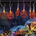 thumbnail image 2 of Halloween Lights String 40 LED Lights Outdoor Decoration for Party for Indoor Outdoor Decorations,Pumpkin Lantern Warm Light, 2 of 5