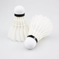 thumbnail image 3 of CUITING Badminton Shuttlecocks  Professional Feather Balls  White  6-Pack, 3 of 6