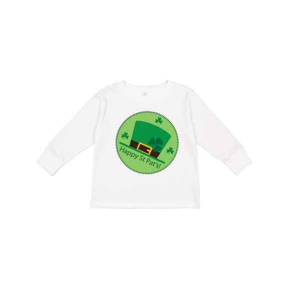Inktastic Happy St Patrick's Day Irish Boys or Girls Long Sleeve Toddler T-Shirt