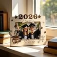 thumbnail image 2 of Graduation Wooden Photo Frame Commemorative Cap Scroll Decor Desk Display Academic Keepsake Gift For Graduate Student Office Dorm Room Memory Holder Certificate Photo Stand Celebration Gift Decor, 2 of 7