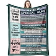 thumbnail image 1 of LHSHID Birthday Gift Ideas for Auntie Gift Flannel Blanket 30x40in, 1 of 8