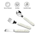 thumbnail image 3 of Kdxio White Rabbit Toddler Utensils Set - Kids Silverware Set, Set Kids Utensils Set with Case for Preschooler Children, 3 of 8